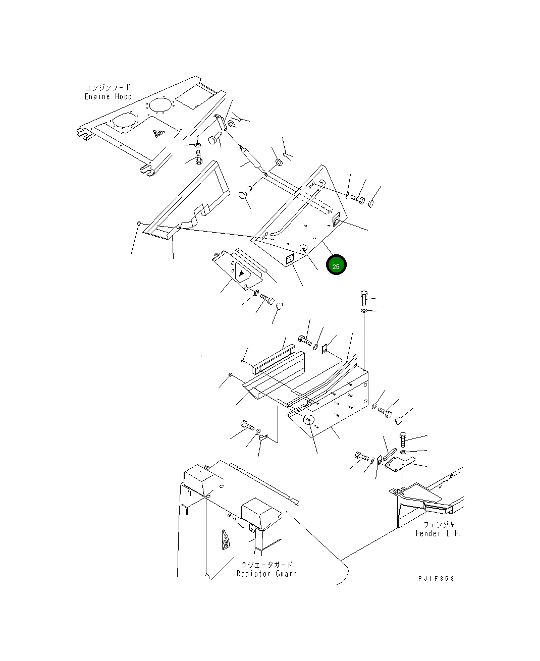 Крышка 17A-862-4130 Komatsu