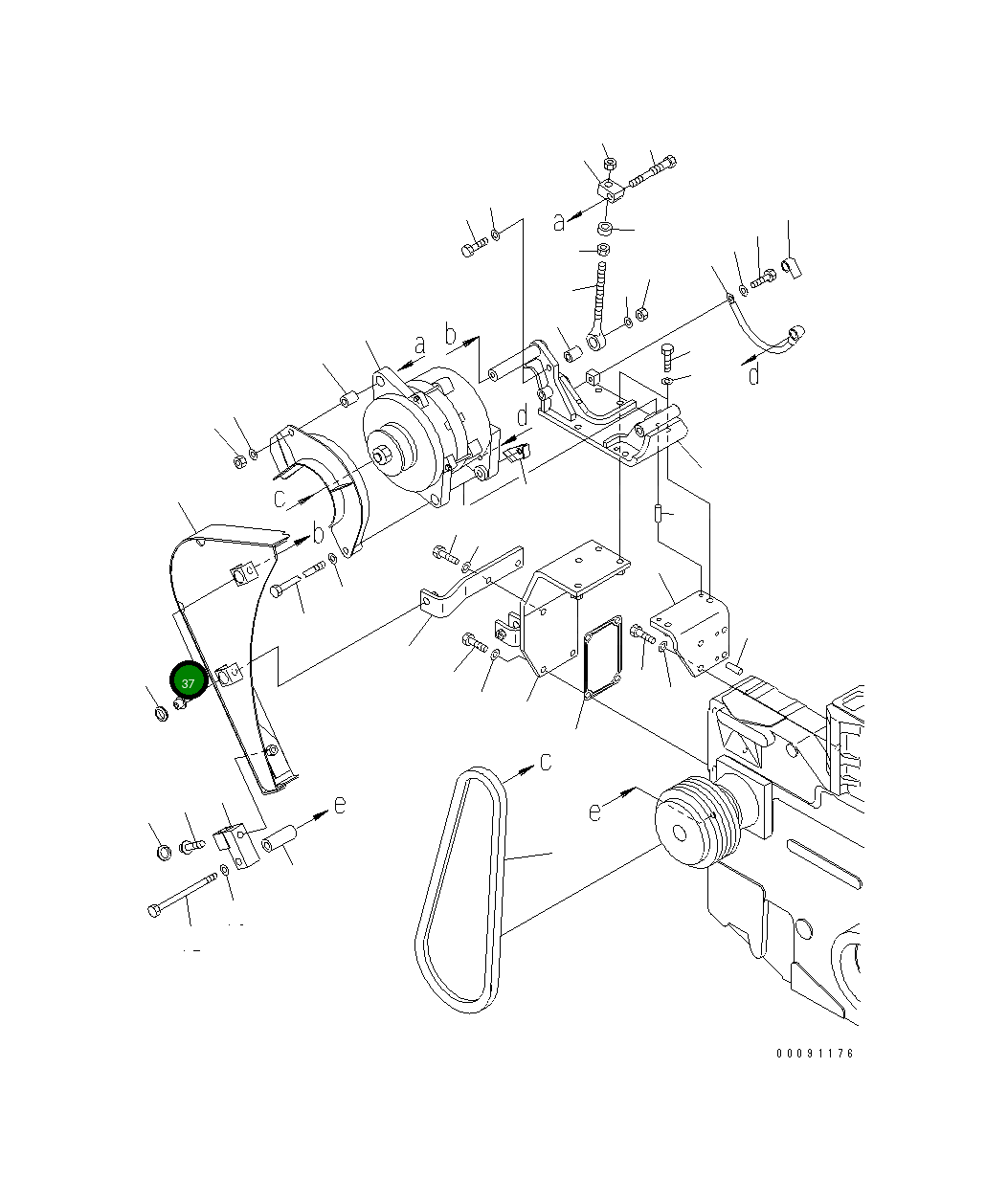 Болт 01026-A1230 Komatsu