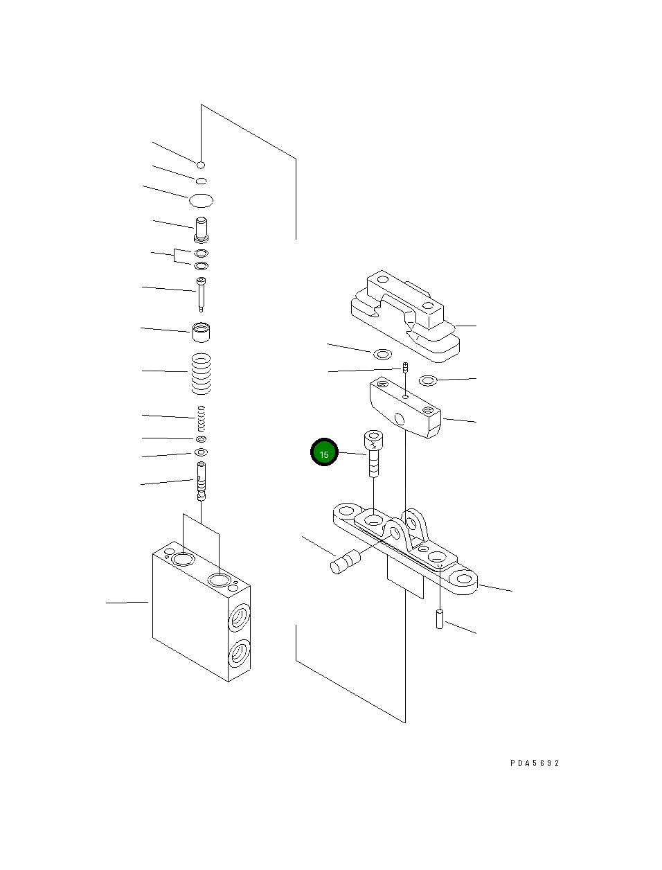 Болт NY81446-08016 Komatsu