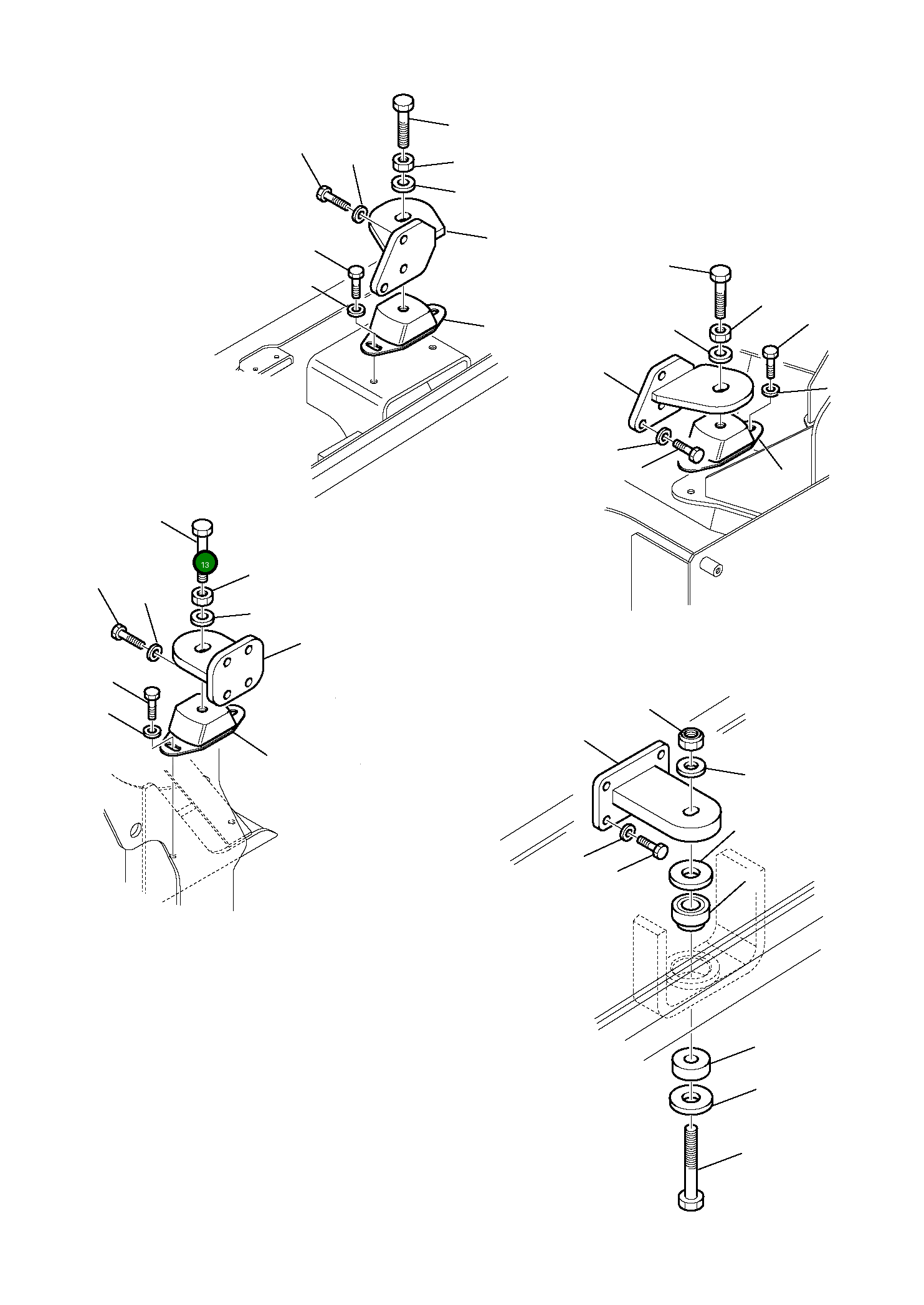 Болт 01016-51600 Komatsu