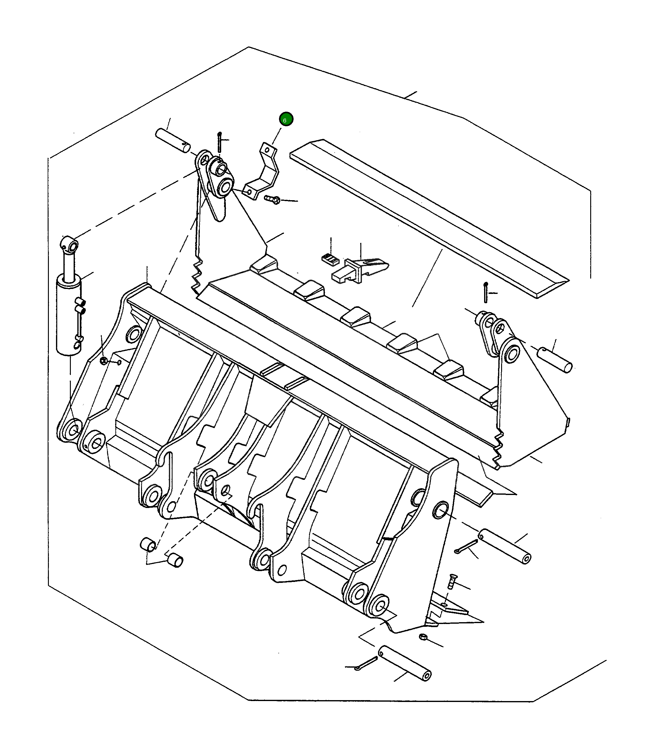 Крышка 4918411M1 Komatsu