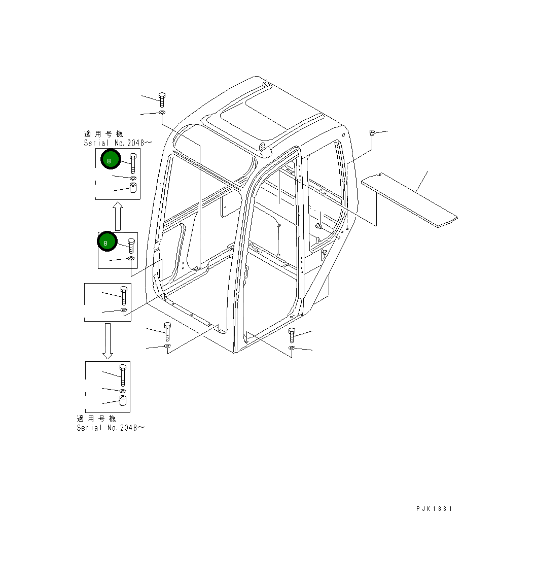Болт 13S-54-12390 Komatsu