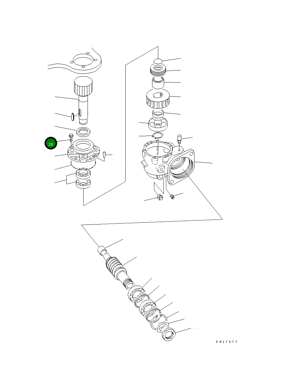 Болт UN760129053 Komatsu