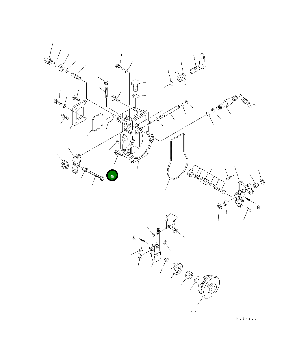 Болт YM26107-060202 Komatsu