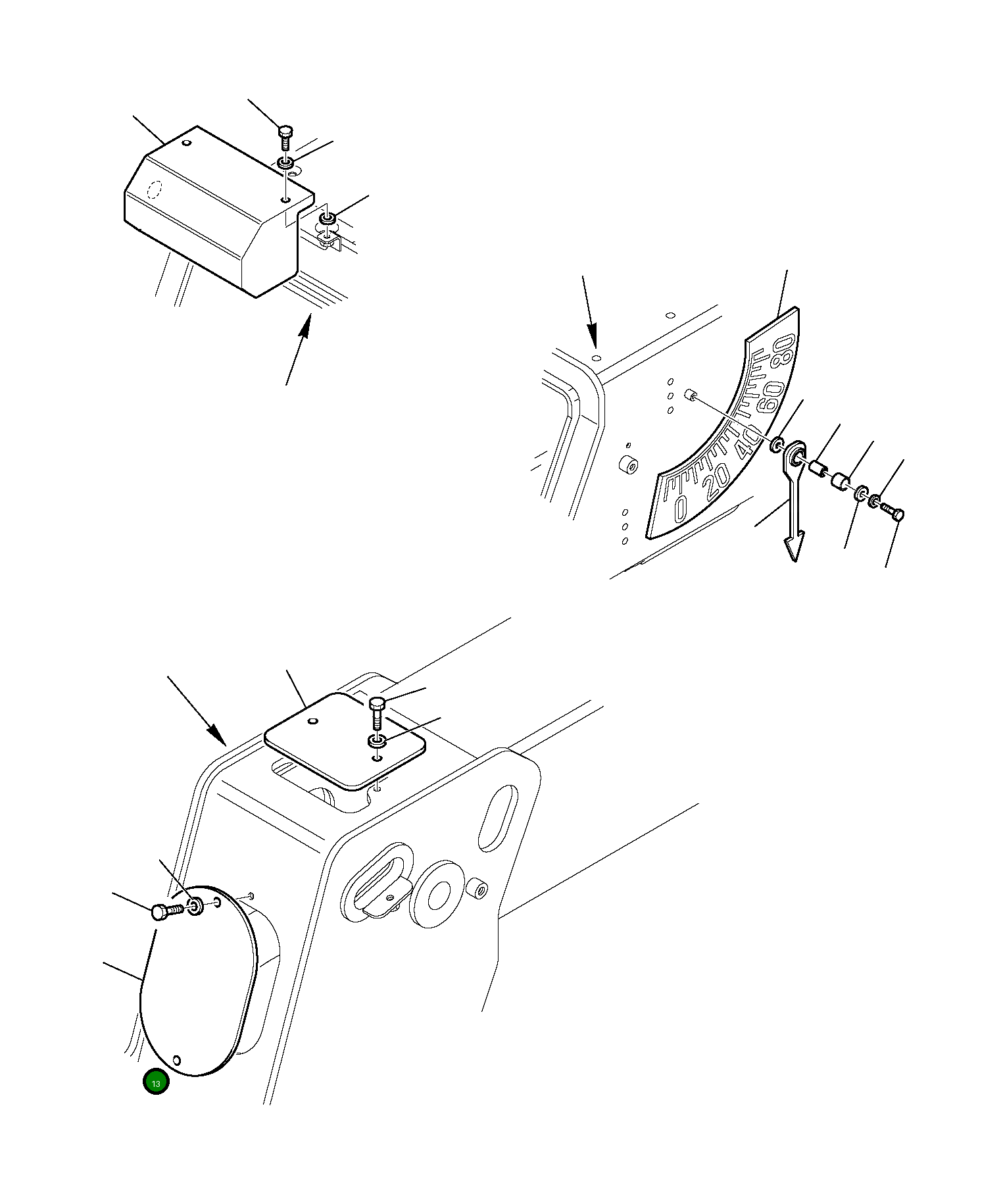 Крышка 395-70-13871  Komatsu