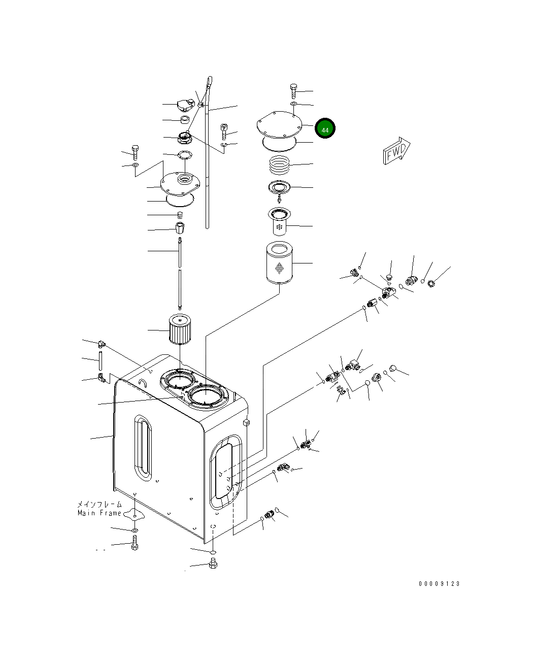 Крышка 22U-60-21231 Komatsu