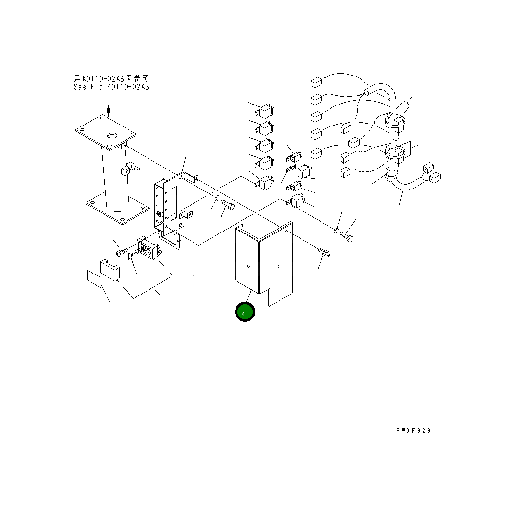 Крышка 423-944-3411  Komatsu