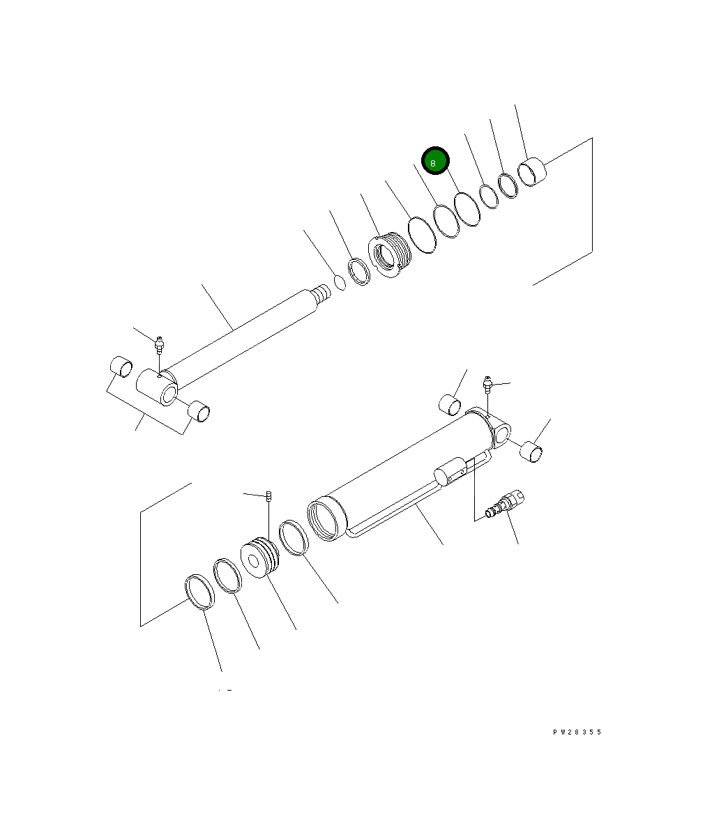 Кольцо уплотнительное (O-Ring) MH26210-21000 Komatsu