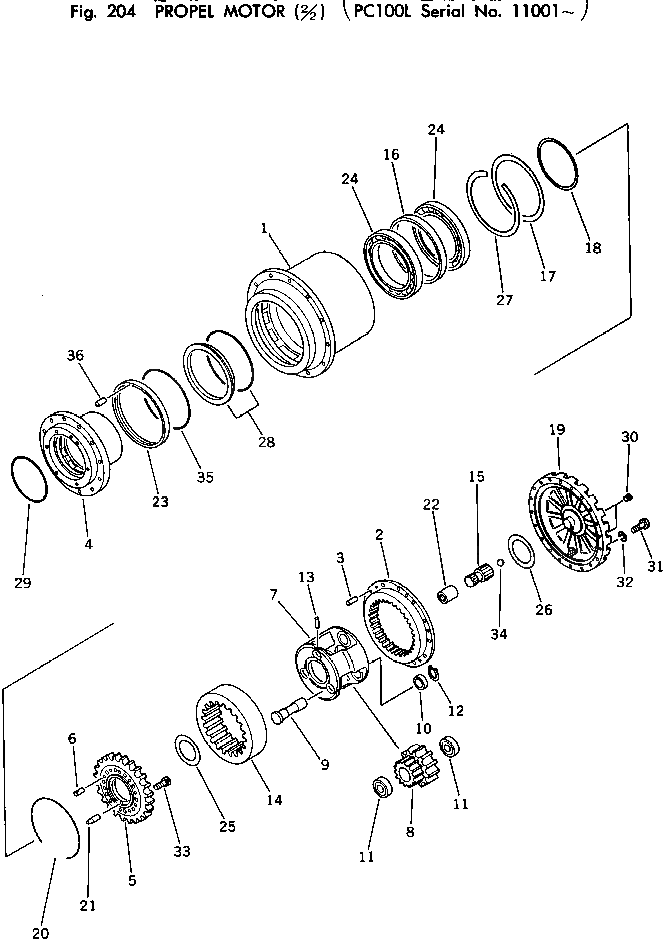Кольцо 04064-04016  Komatsu