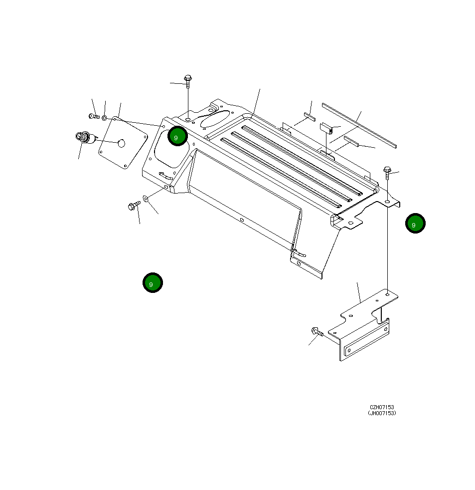 Болт 01435-80825 Komatsu