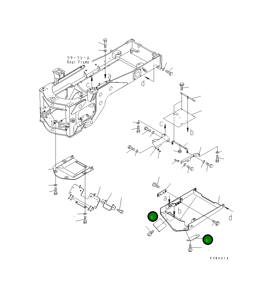 Крышка 41K-971-1220  Komatsu