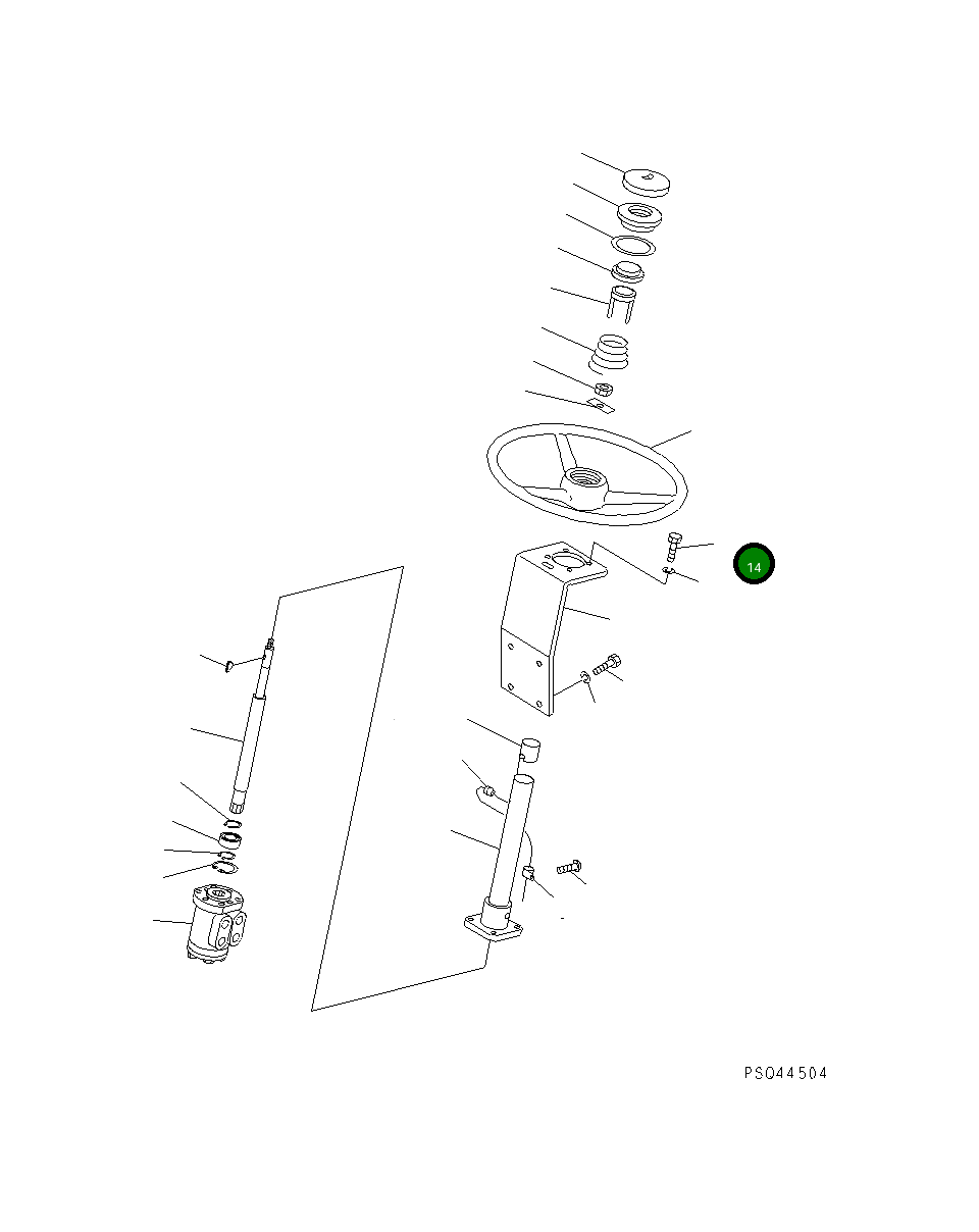 Болт 2691-6-11411 Komatsu