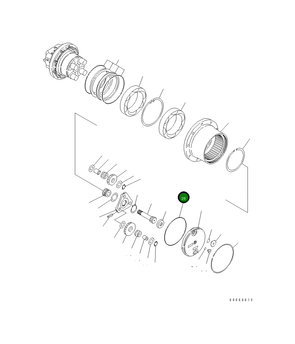 Кольцо уплотнительное (O-Ring) FUROA-261 Komatsu
