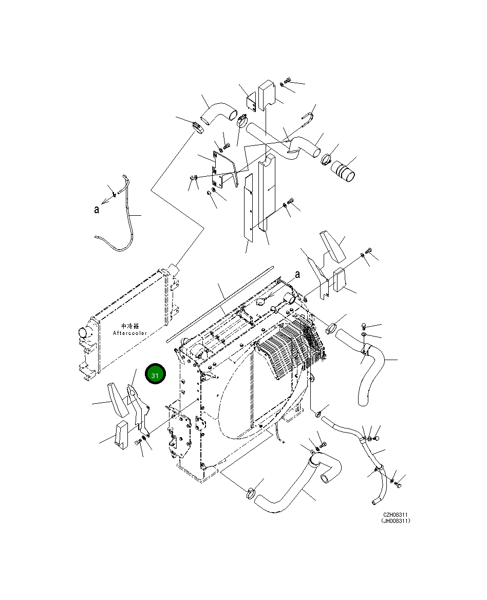 Крышка 207-03-72571 Komatsu