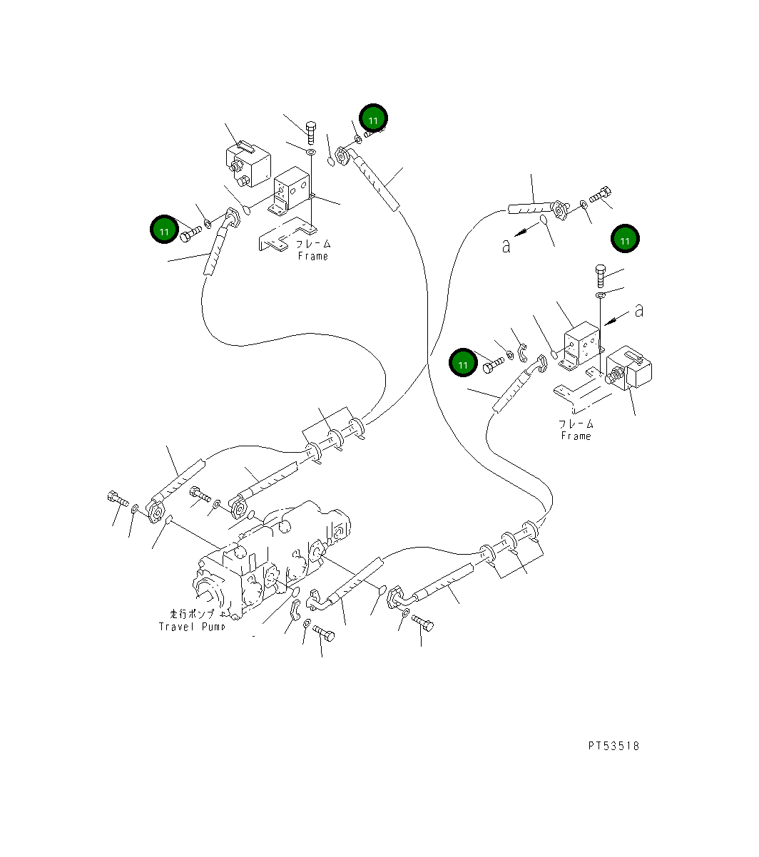 Болт 07372-51035  Komatsu