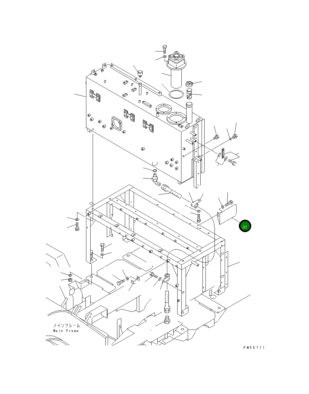 Крышка 262-60-73410 Komatsu