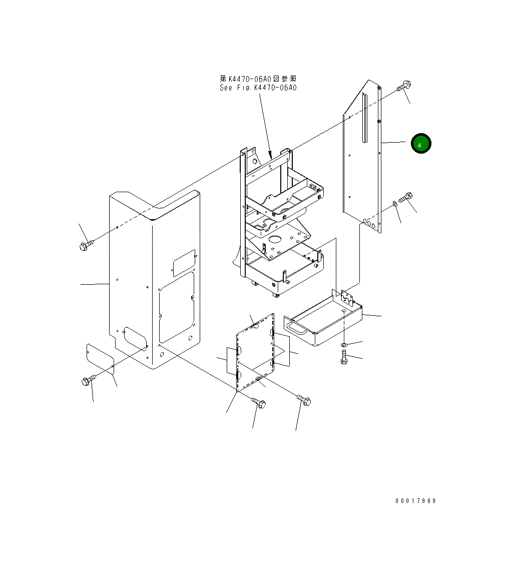 Крышка 426-43-27331  Komatsu