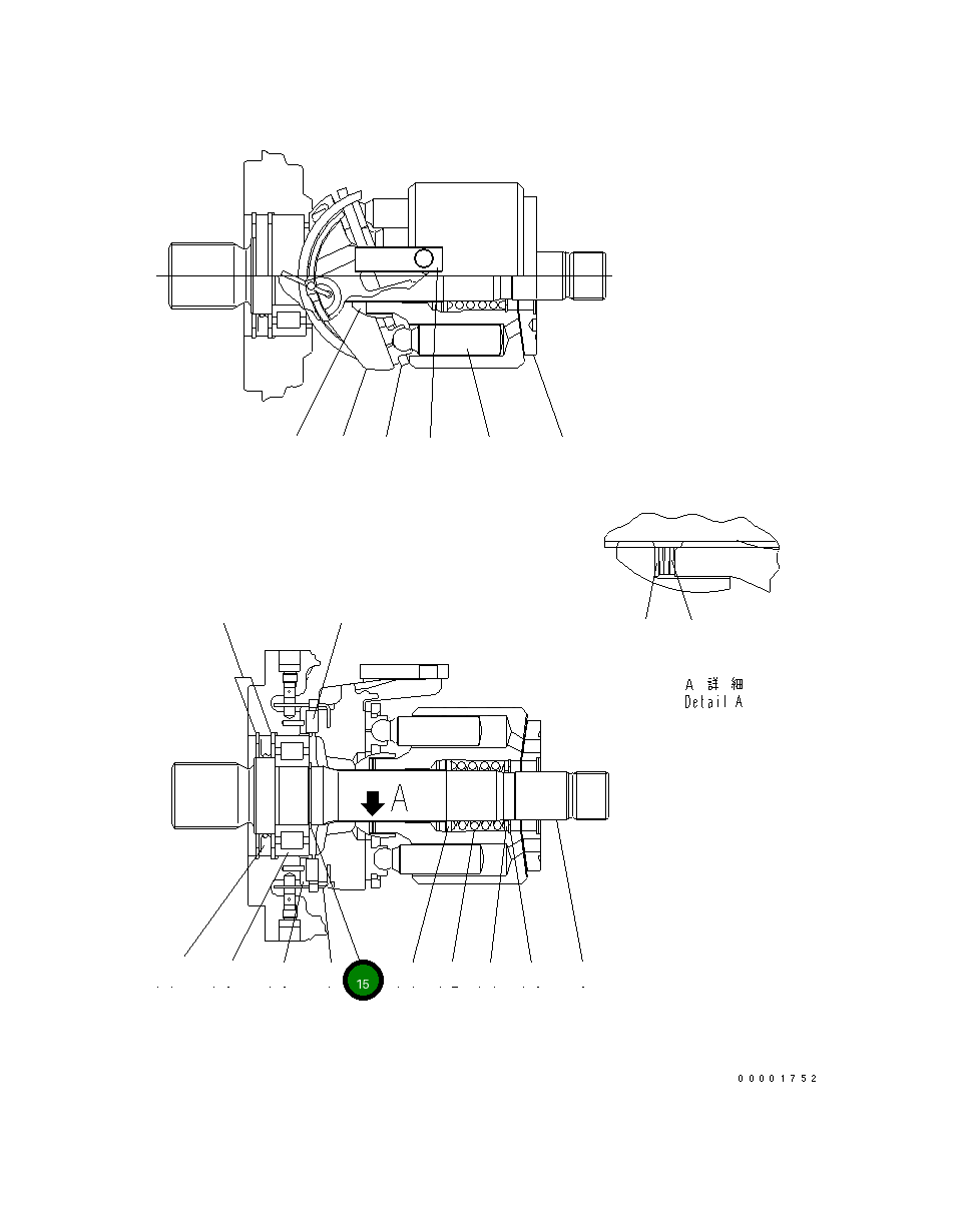 Кольцо UC1302133001 Komatsu