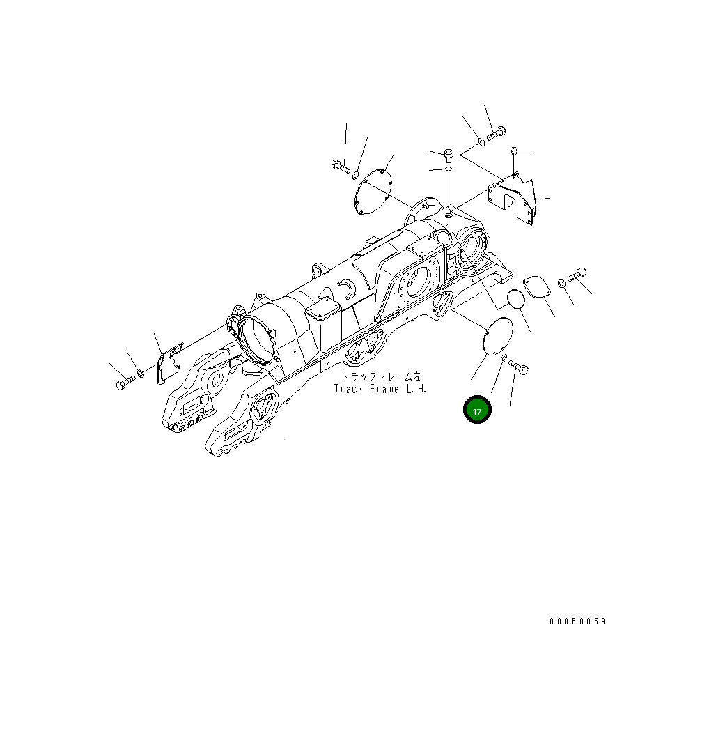 Крышка 198-50-51450 Komatsu
