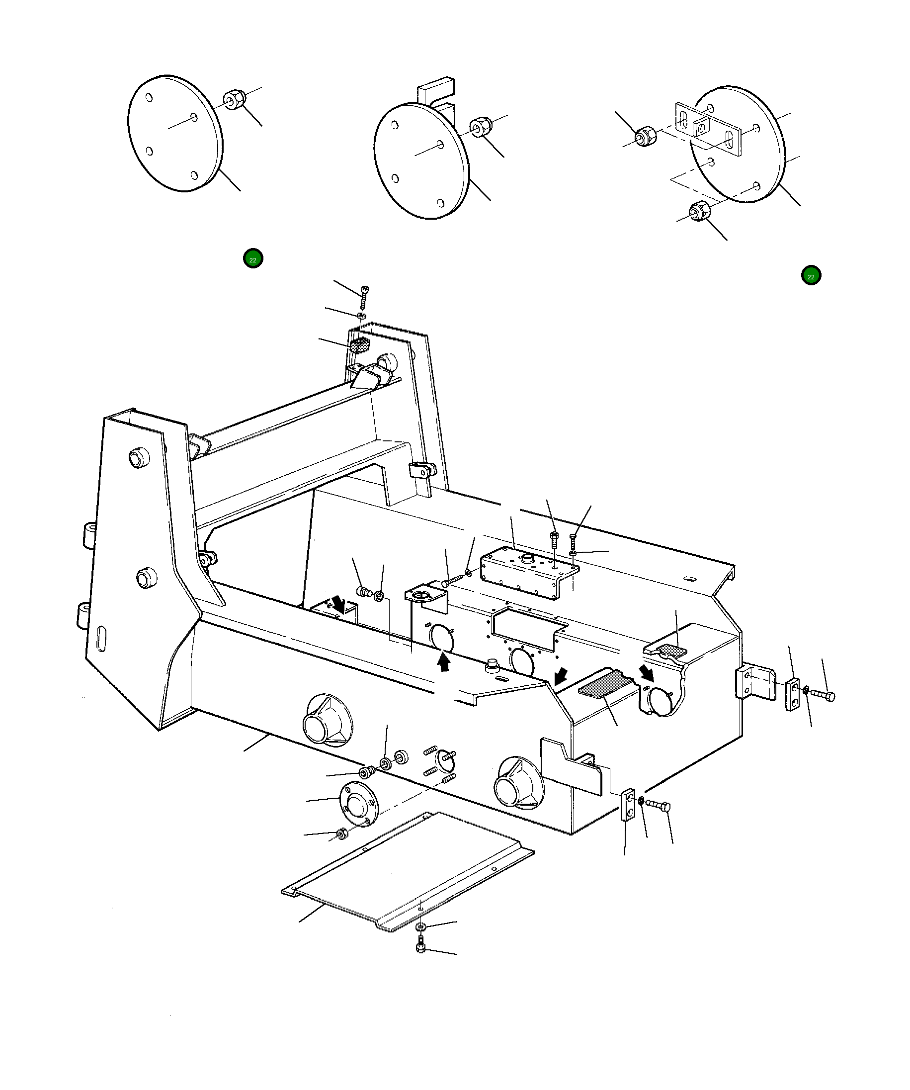 Крышка 500119723 Komatsu