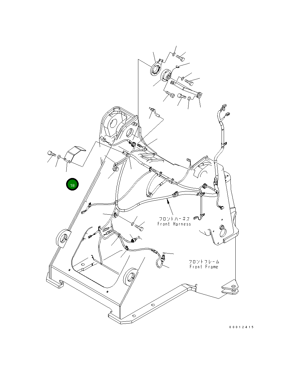 Крышка 419-U94-3570 Komatsu