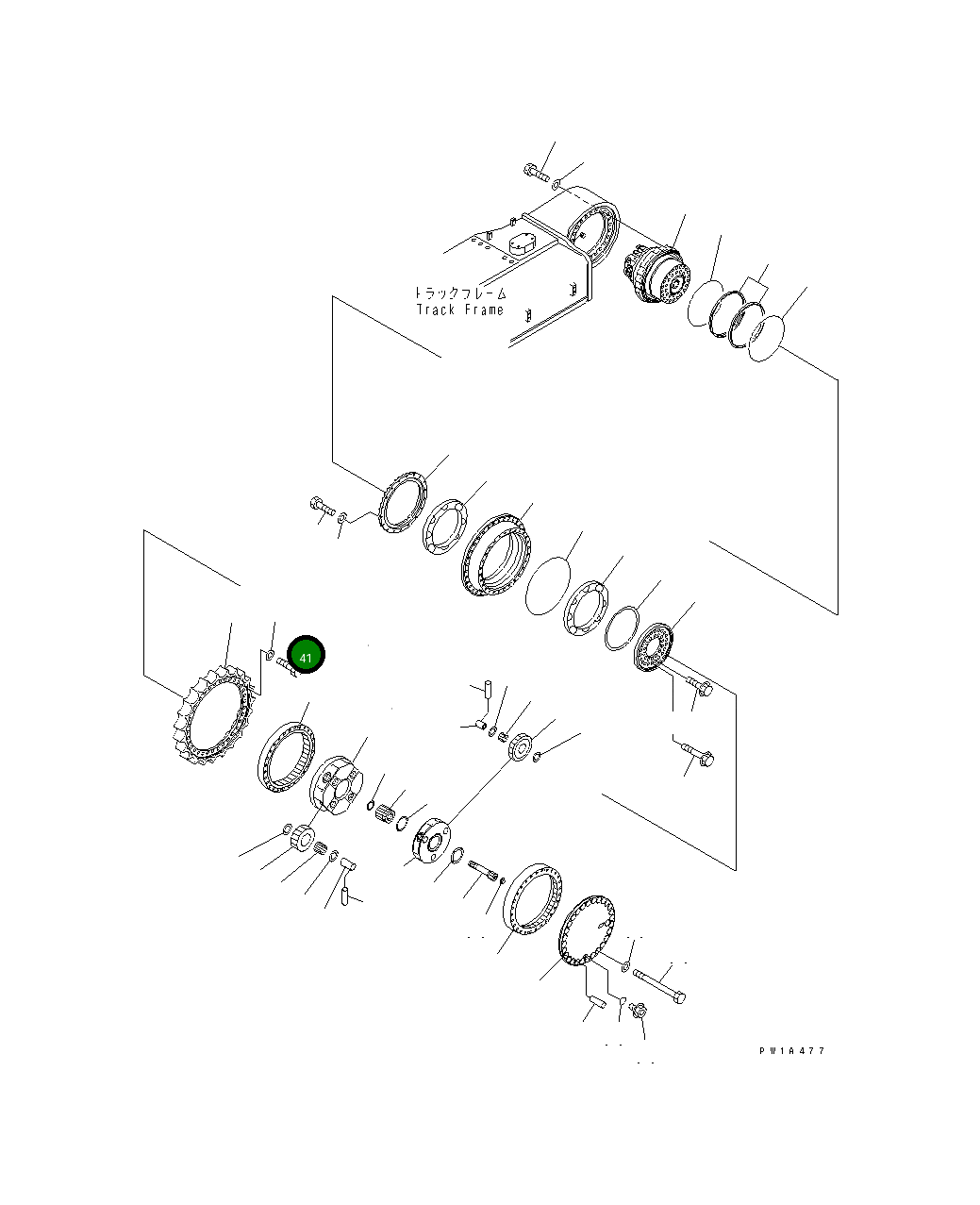 Болт 01010-B2265 Komatsu