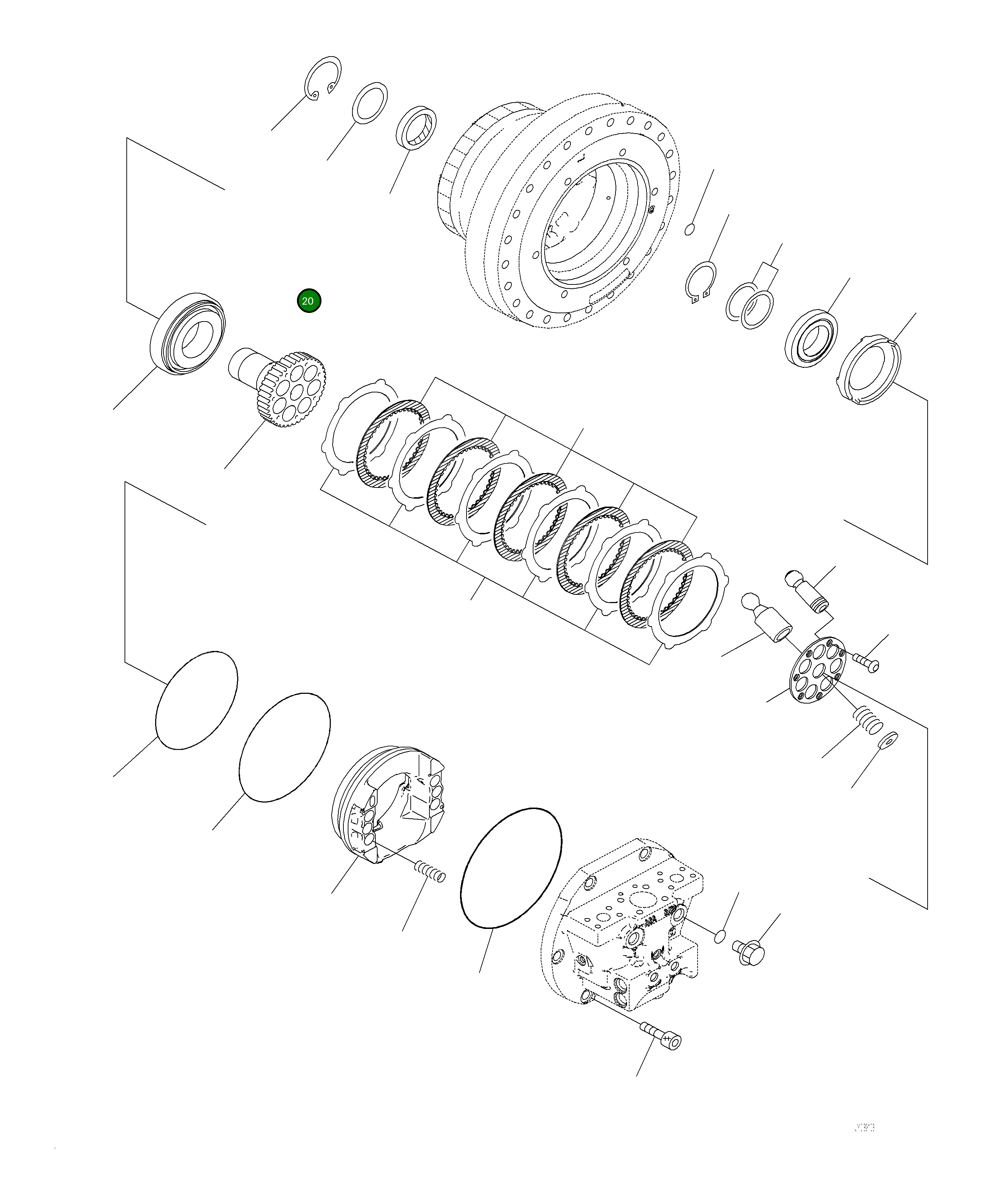 Кольцо 706-8J-41580  Komatsu