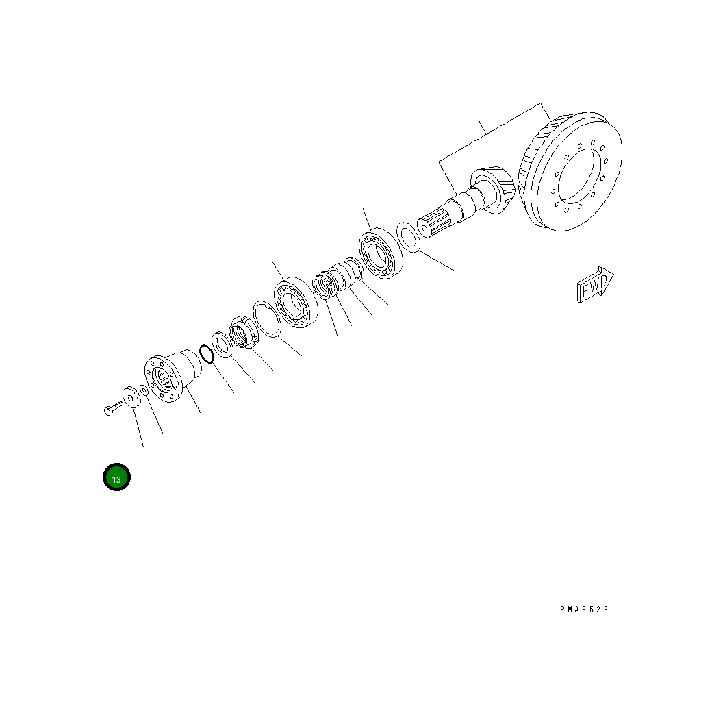 Болт 20E-14-K1620 Komatsu