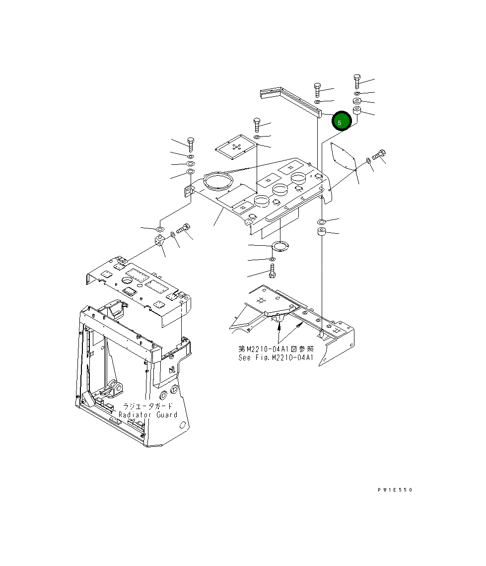 Крышка 19M-54-16760  Komatsu