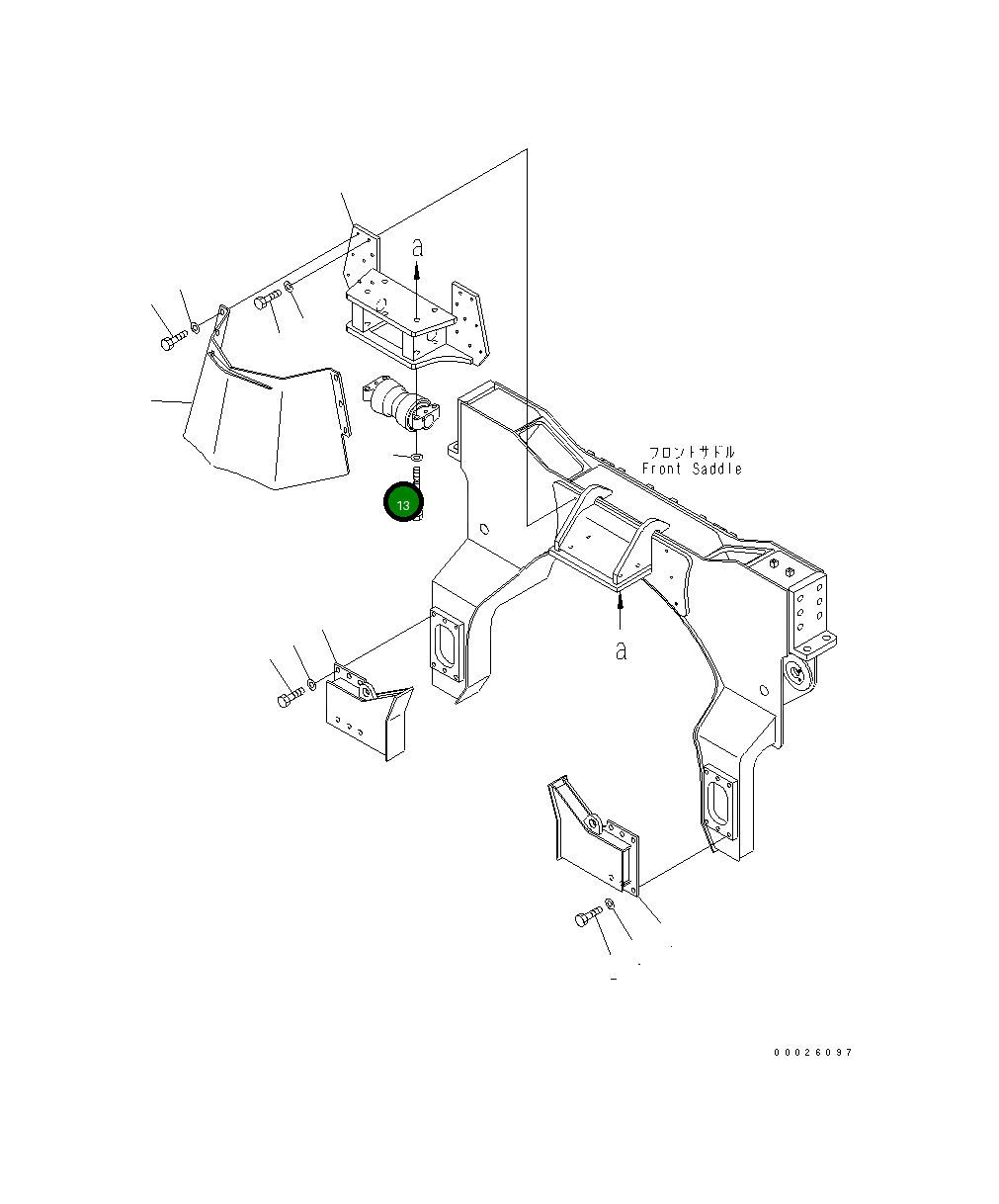 Болт 582-15-11250 Komatsu