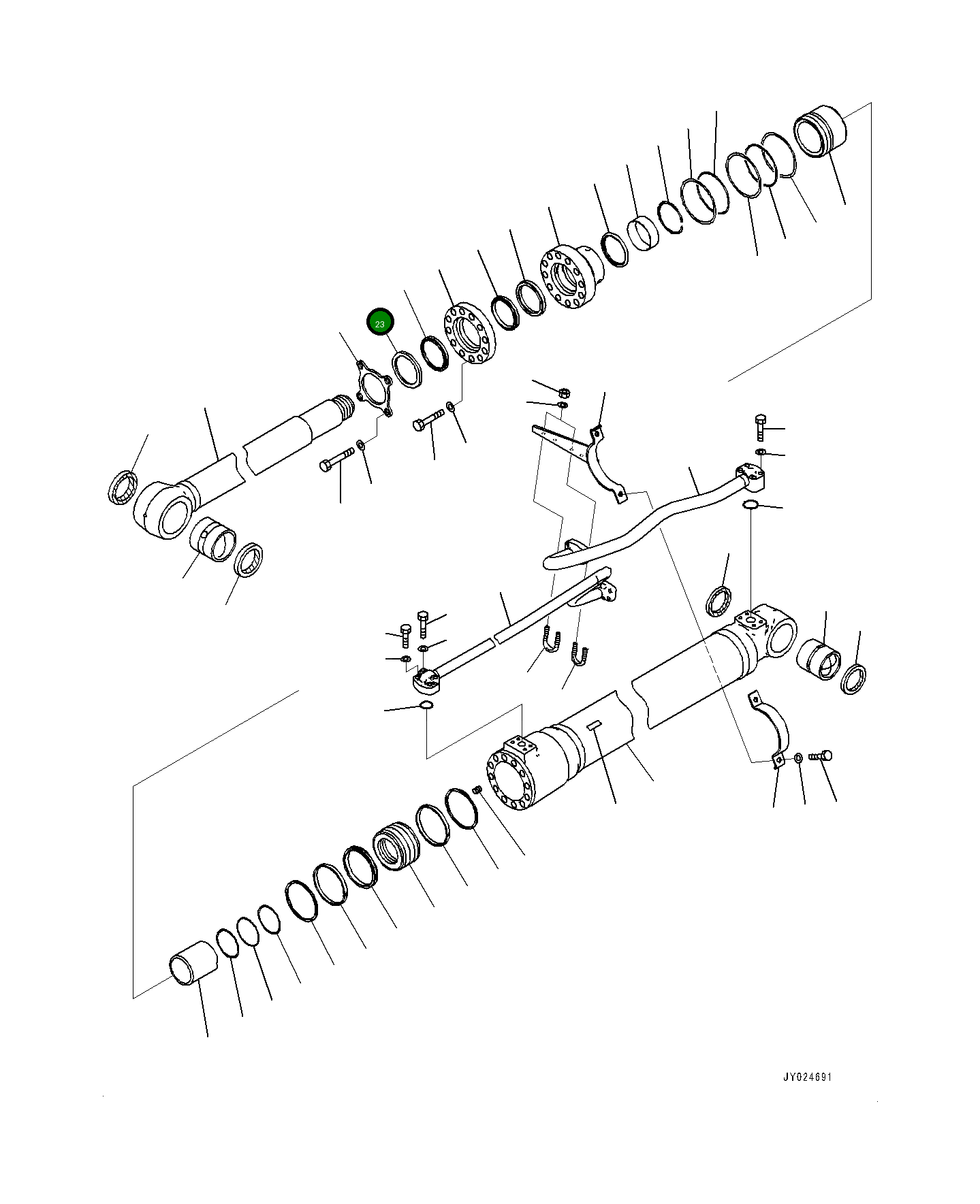 Кольцо 7078804910 Komatsu