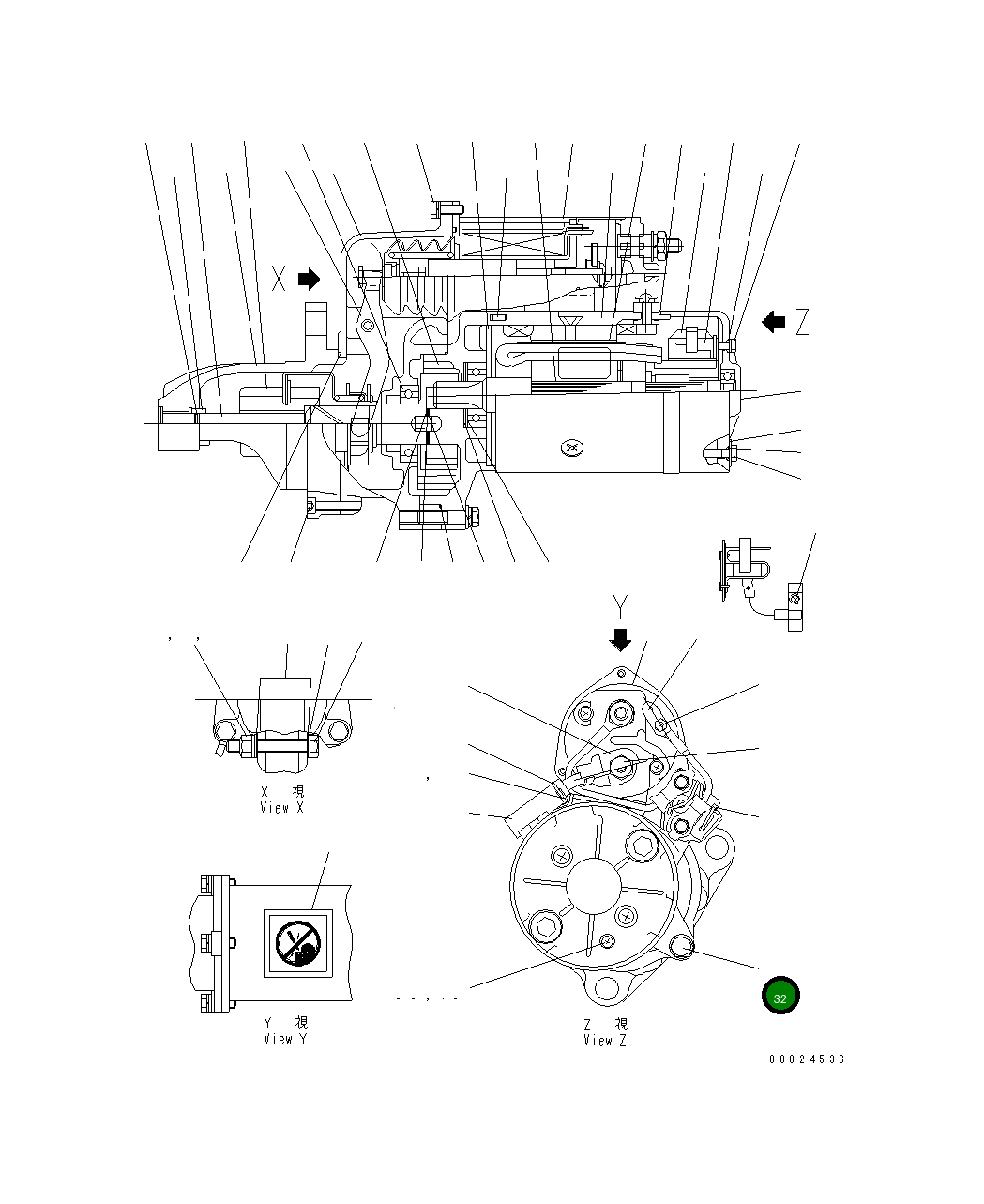 Болт KD0-0276-08402 Komatsu