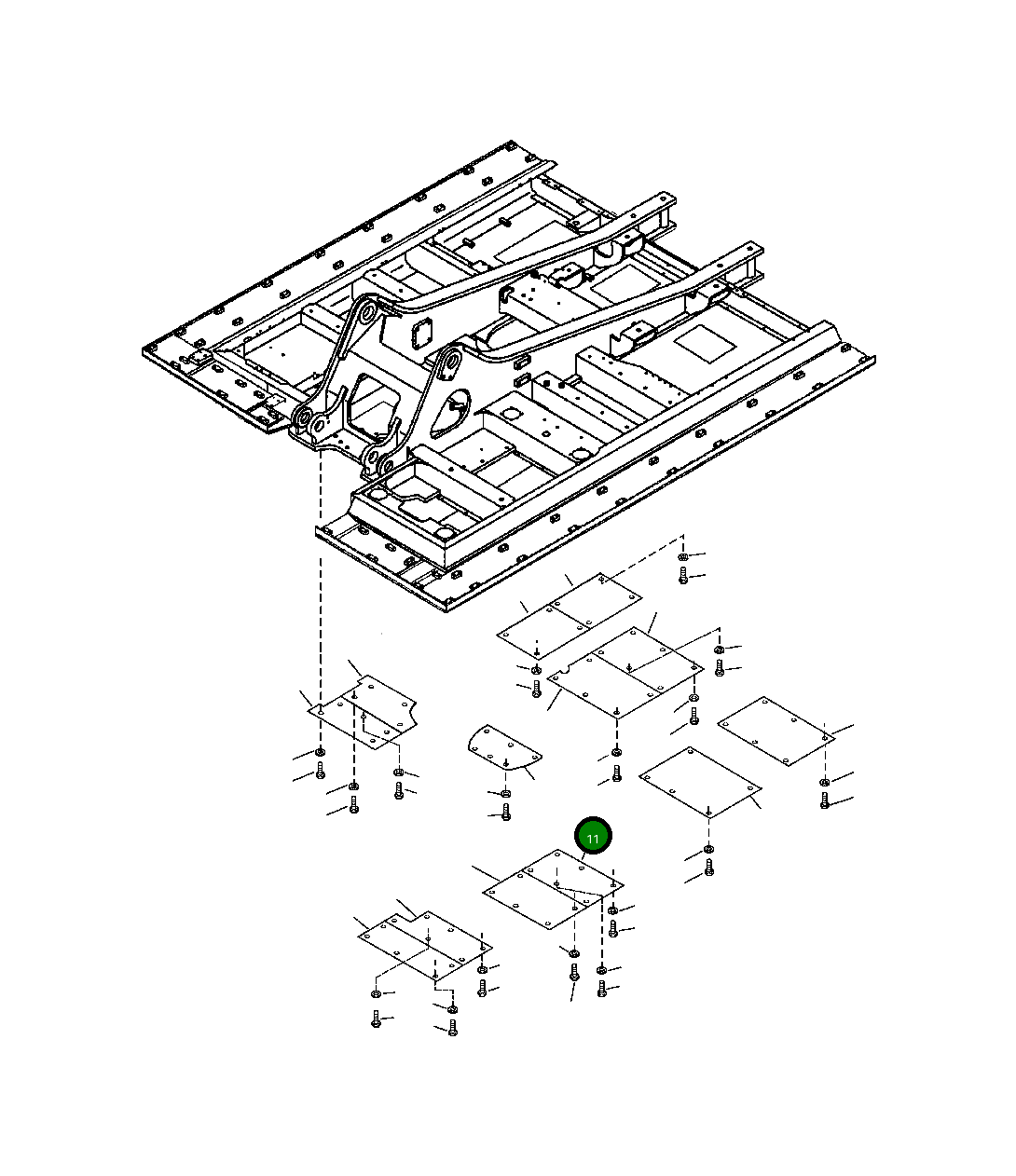Крышка 207-54-A1540 Komatsu