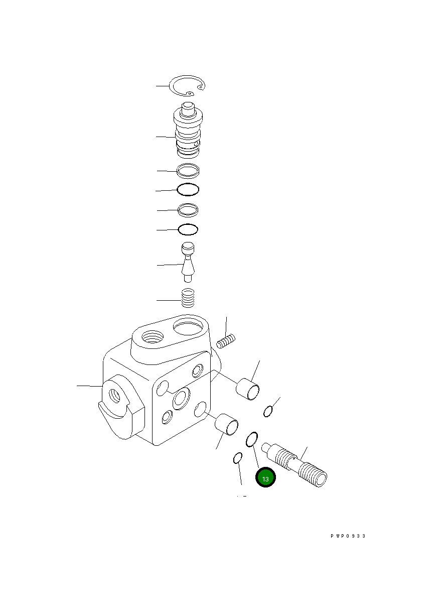 Кольцо уплотнительное (O-Ring) 20E-60-K6220 Komatsu