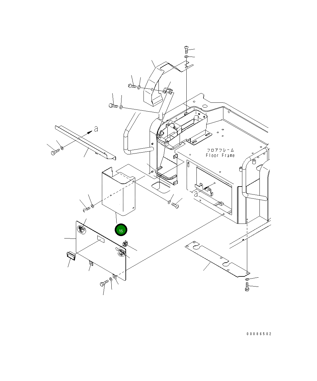 Крышка 22F-910-3271  Komatsu