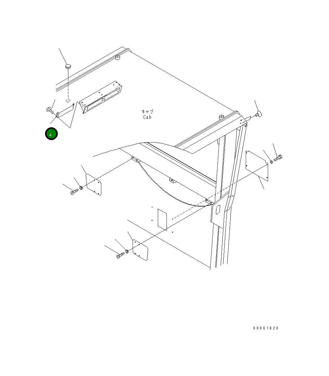 Крышка 23B-952-6581 Komatsu