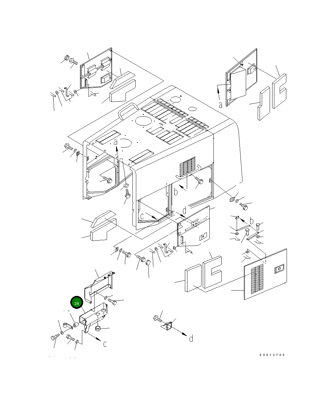 Крышка 425-S05-3120  Komatsu