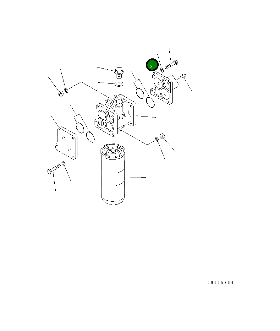 Крышка 6215-51-6780 Komatsu