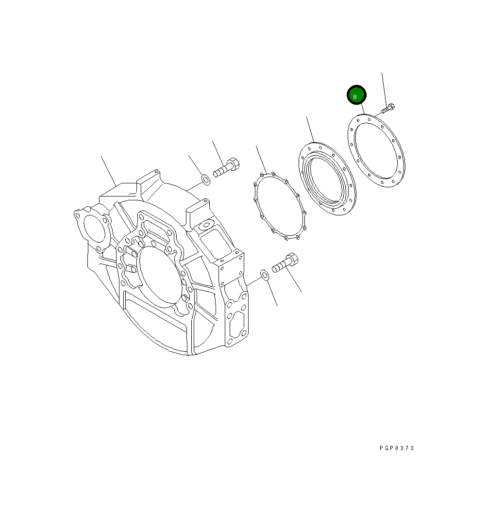 Кольцо CU3883622 Komatsu