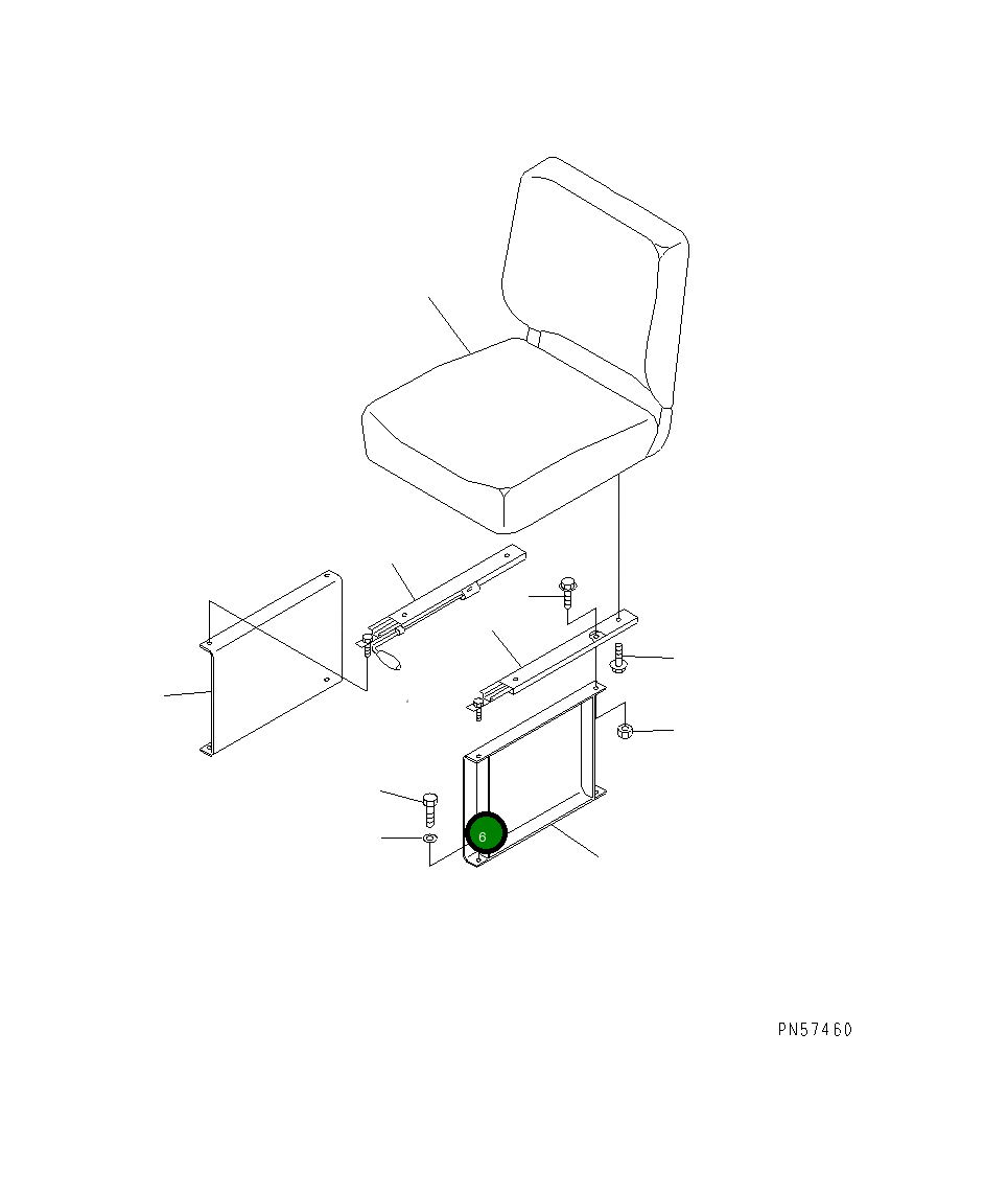 Крышка 201-54-61680  Komatsu
