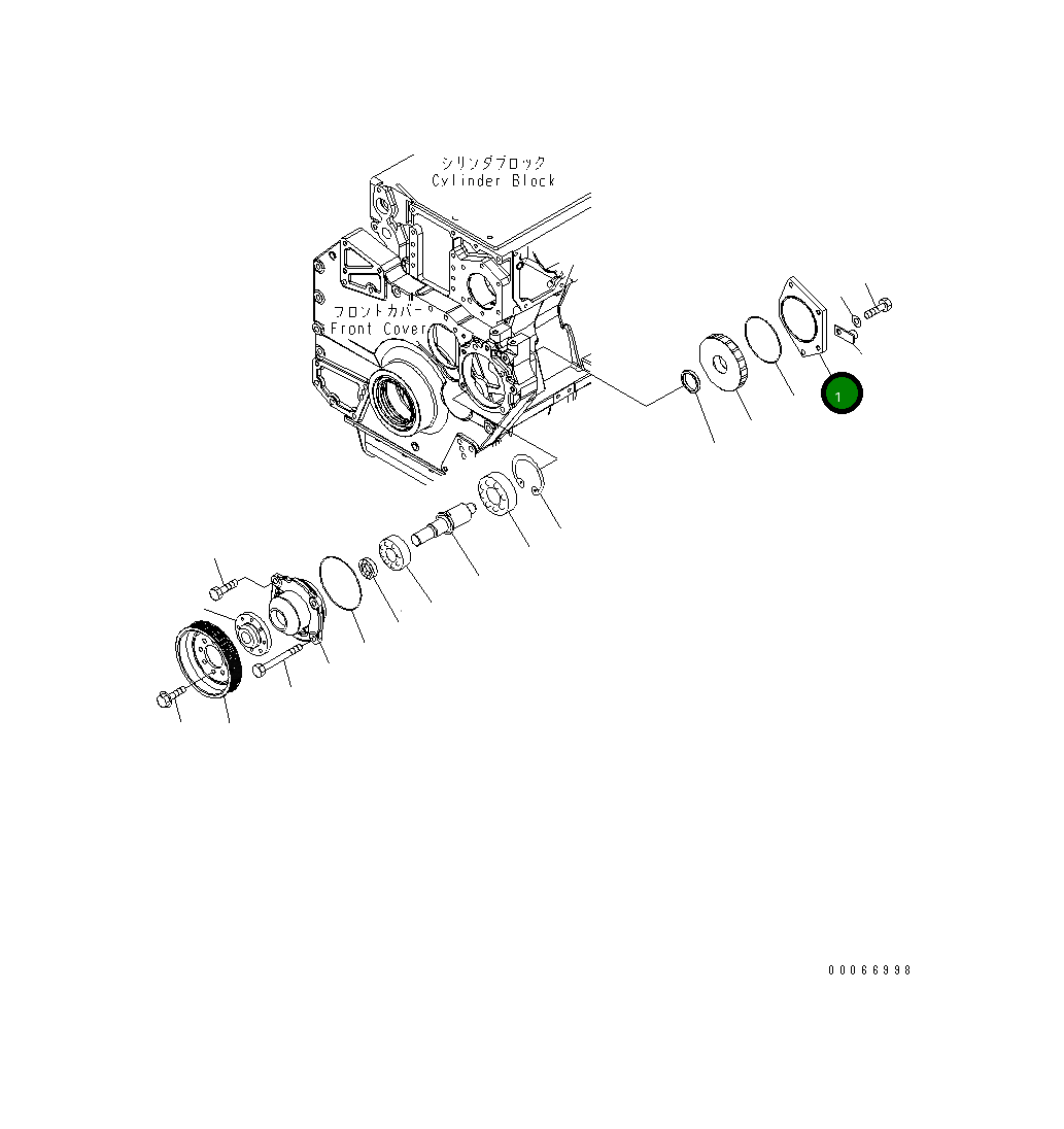Крышка 6245-21-6710 Komatsu