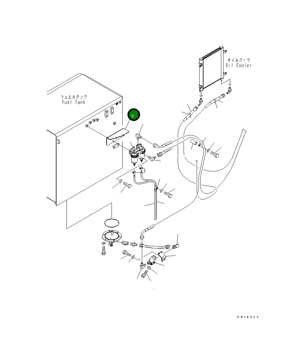 Крышка 21M-04-15140 Komatsu