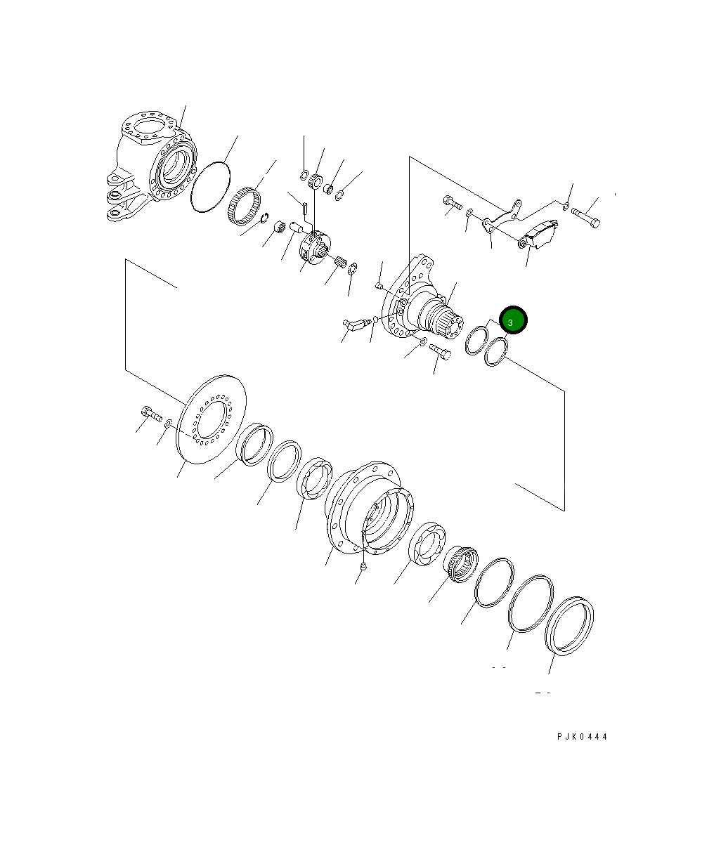 Кольцо 21J-22-11560 Komatsu