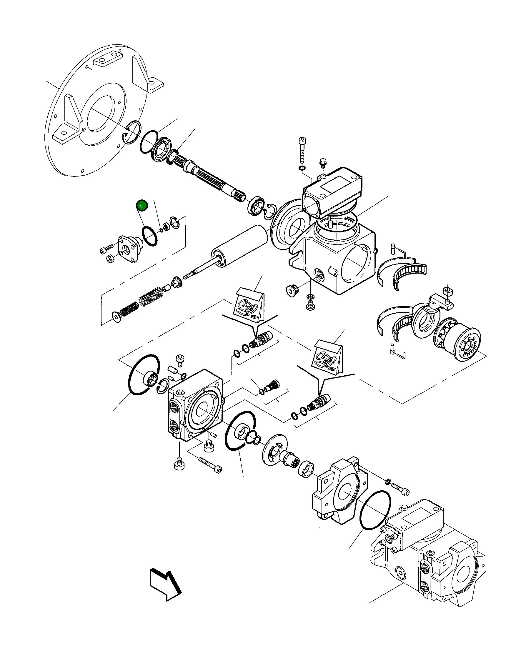 Кольцо уплотнительное (O-Ring) 840225165 Komatsu
