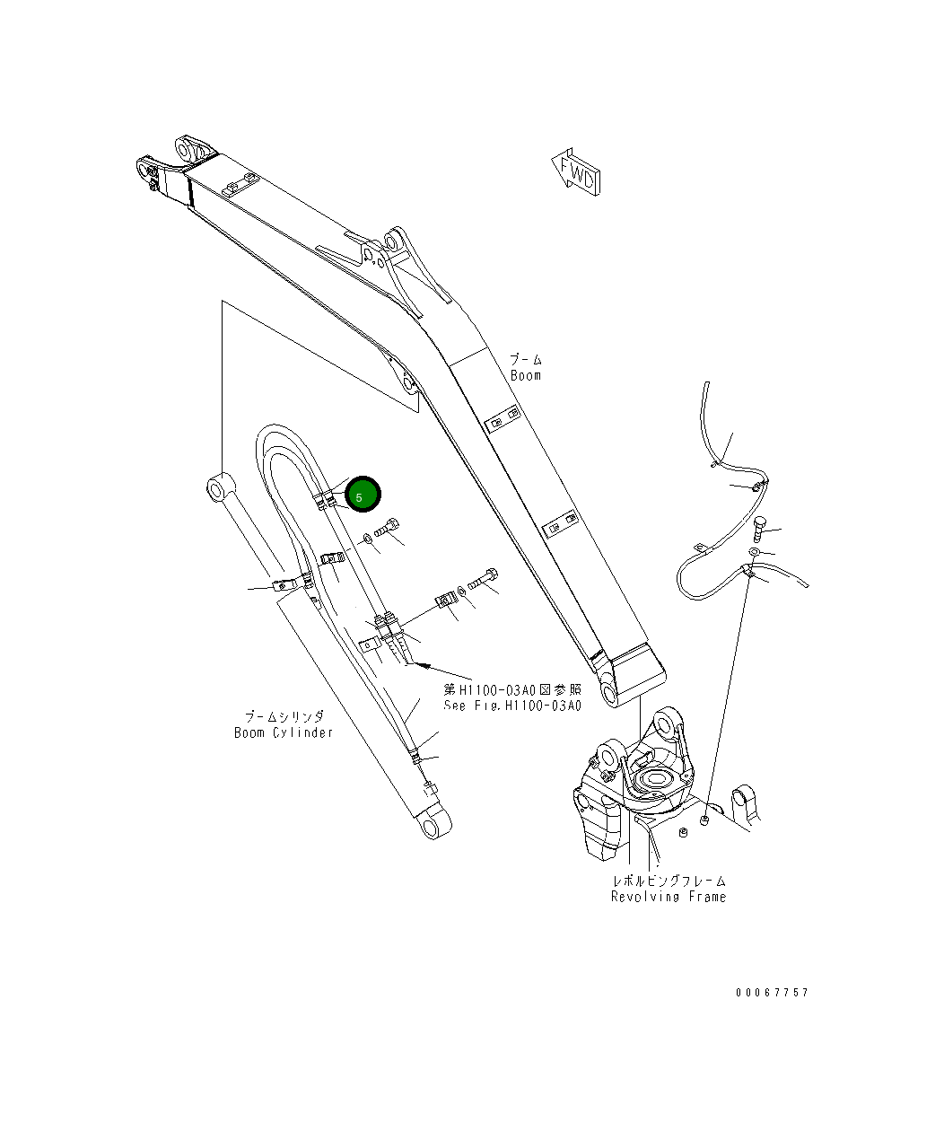 Крышка 22F-62-32411 Komatsu