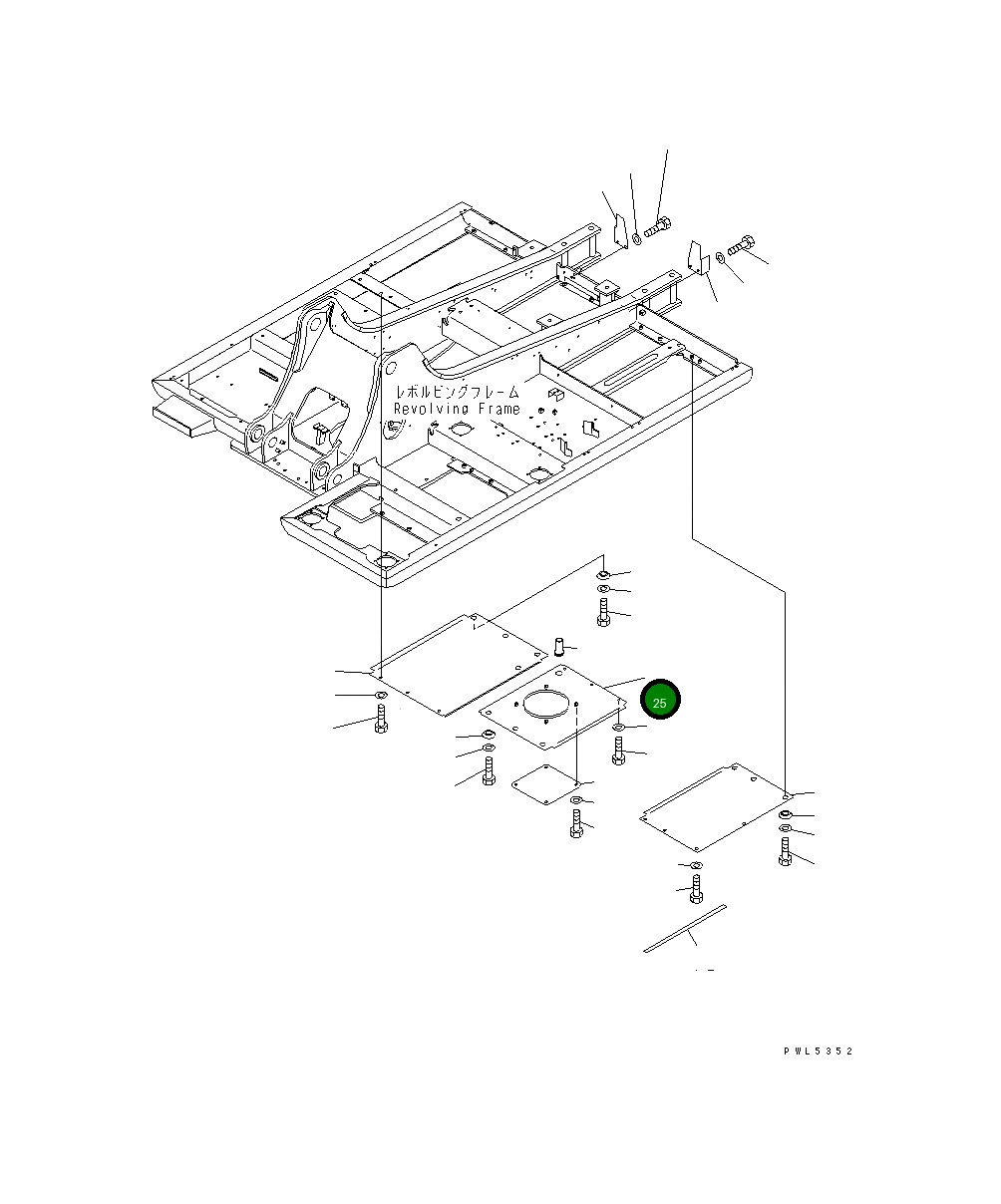 Крышка 20Y-54-26271 Komatsu