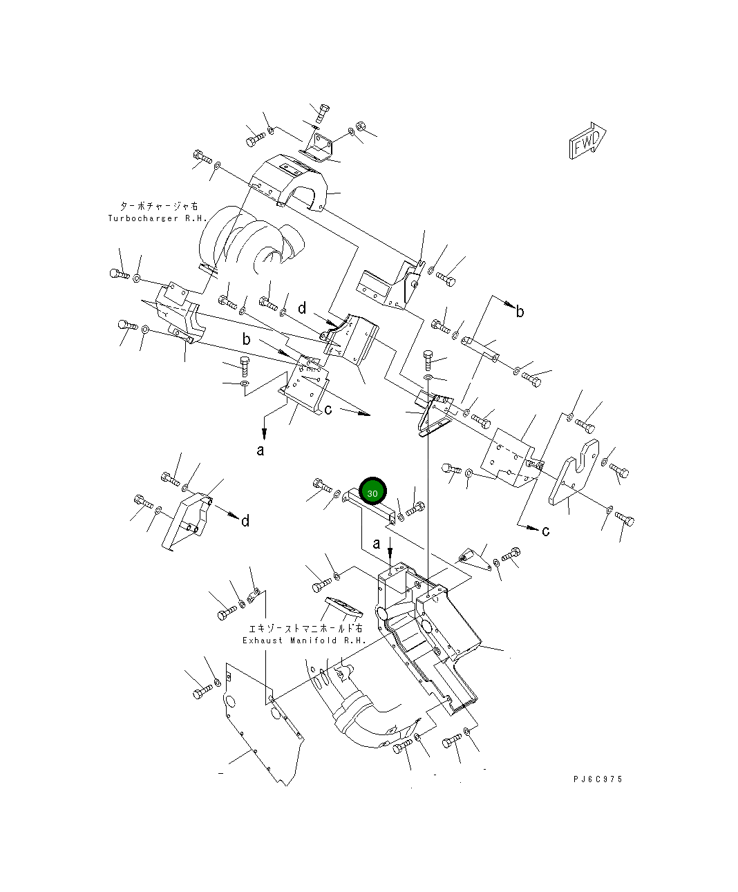 Крышка 6166-15-9850  Komatsu
