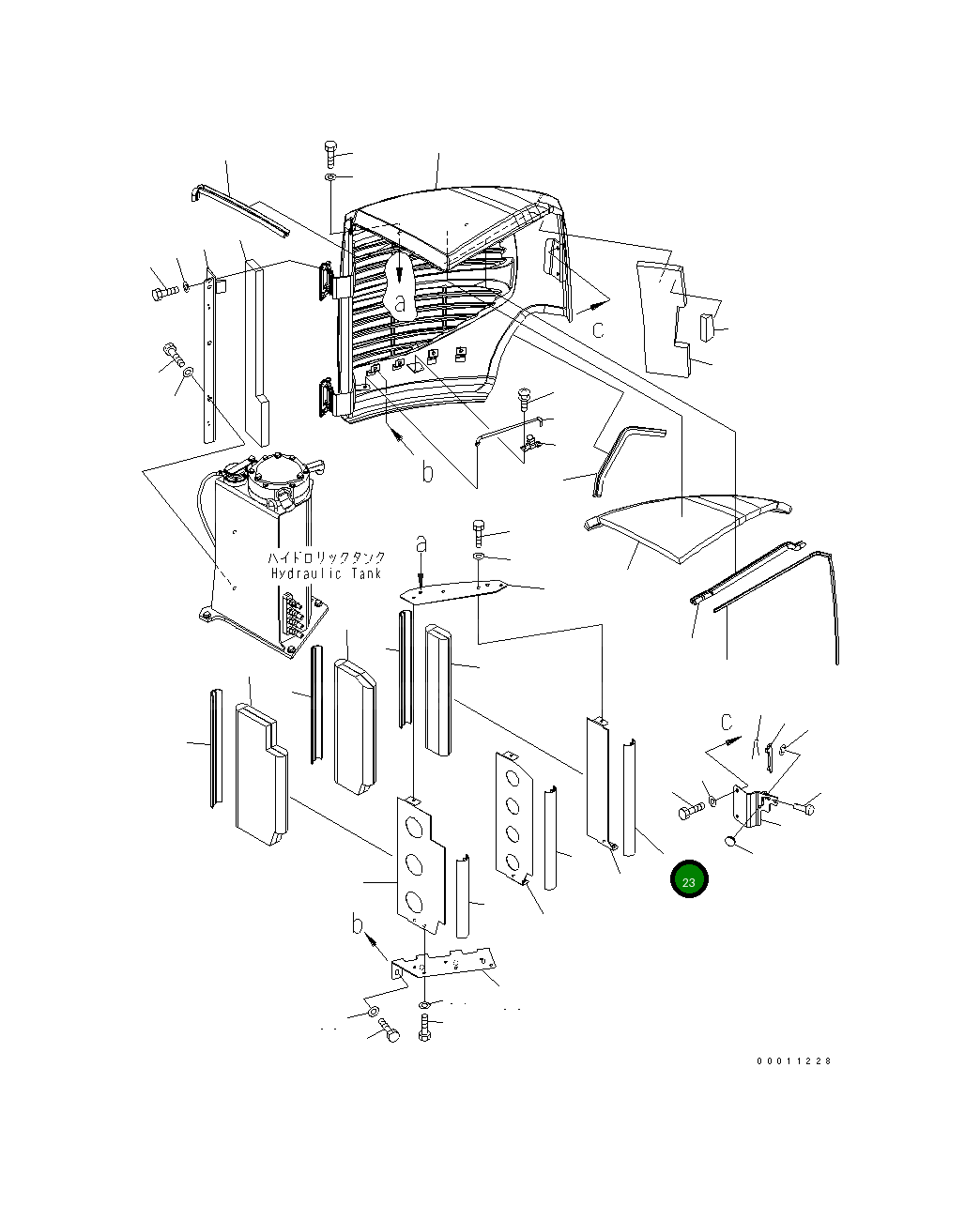 Крышка 22M-03-22260 Komatsu