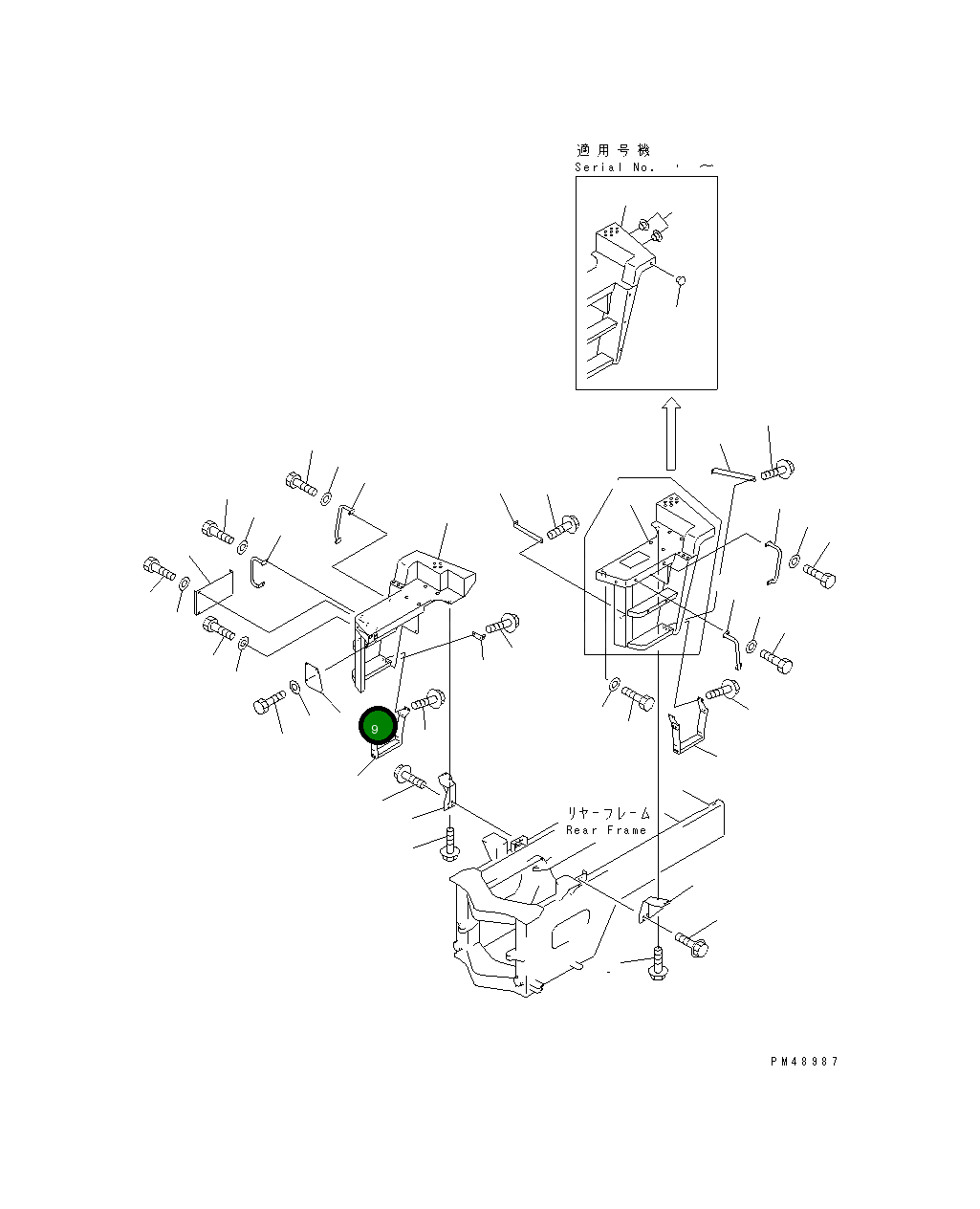 Крышка 419-54-24160 Komatsu