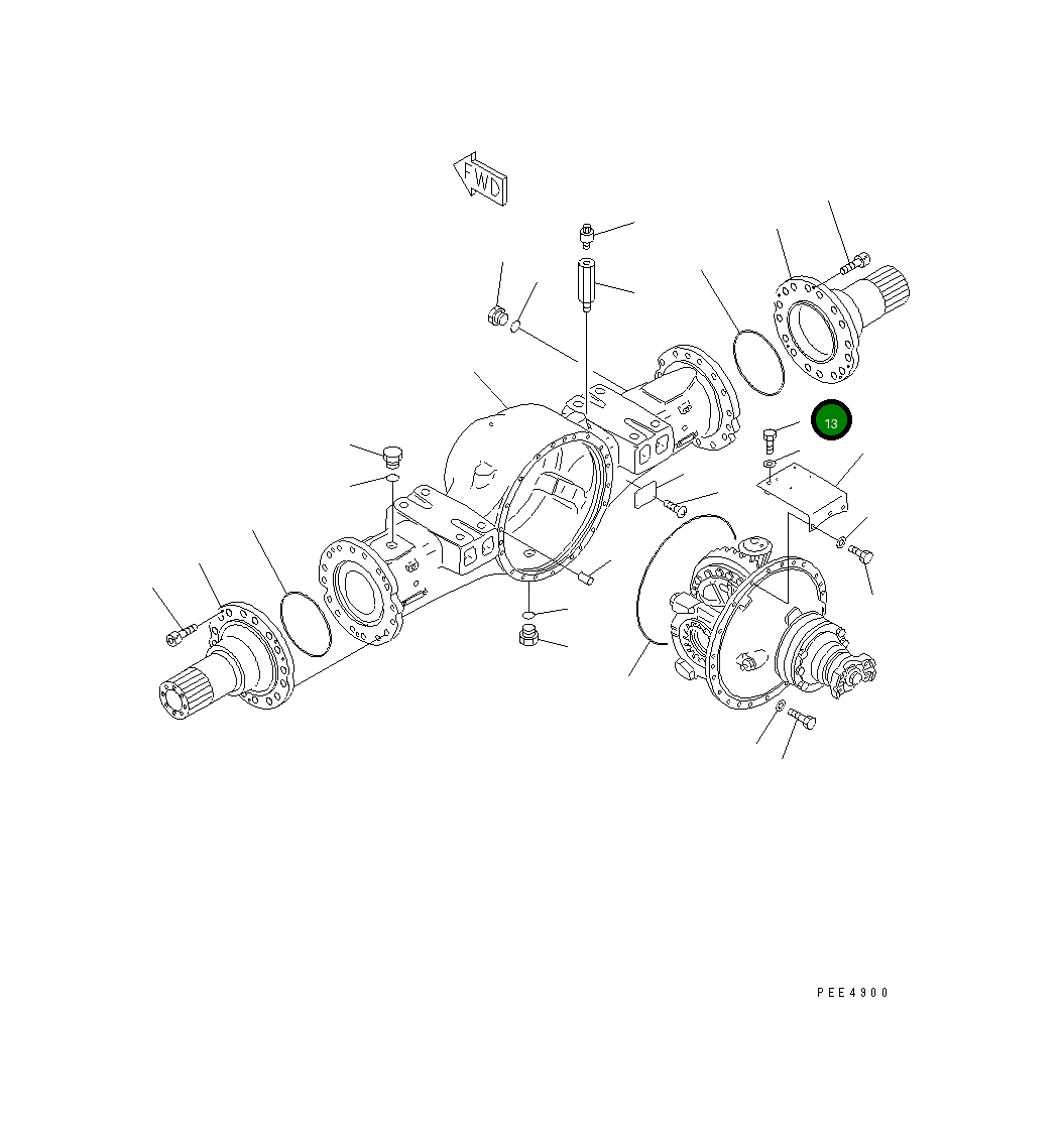 Болт 01010-31045 Komatsu